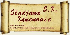 Slađana Kamenović vizit kartica